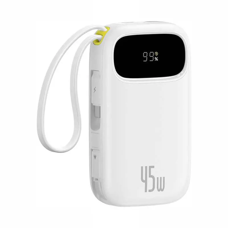 پاوربانک باسئوس مدل Qpow3 DualCable-45w - 2 (1)
